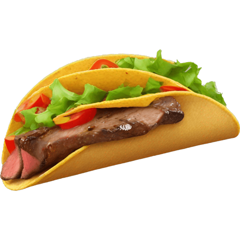 Steak taco emoji