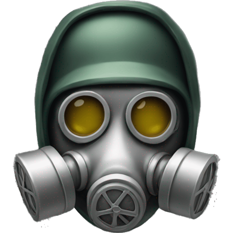 Guy with gas mask emoji