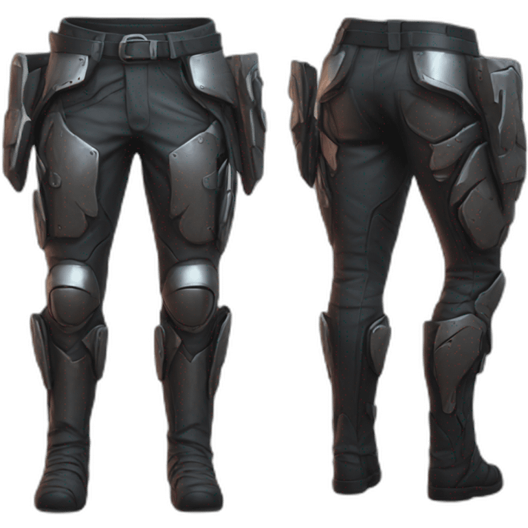 futuristic crimsom armored pants emoji