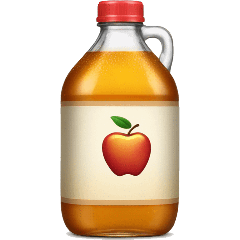 a single bottle of apple cider vinegar emoji