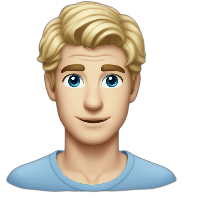 Andrew Garfield blonde blue eyes emoji