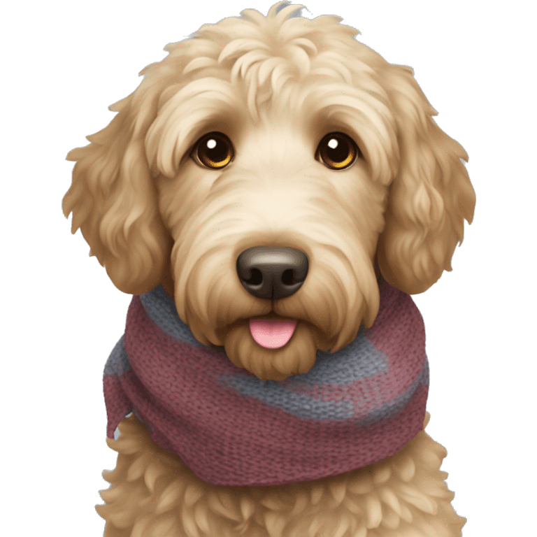 labradoodle-in-the-scarf emoji