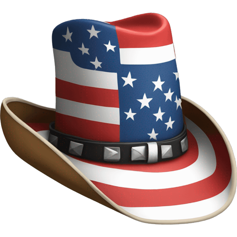 usa flag cowboy hat emoji