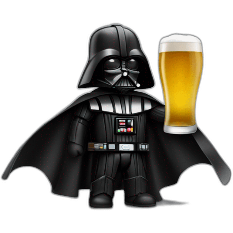 Dark Vador Qui boit une bière emoji