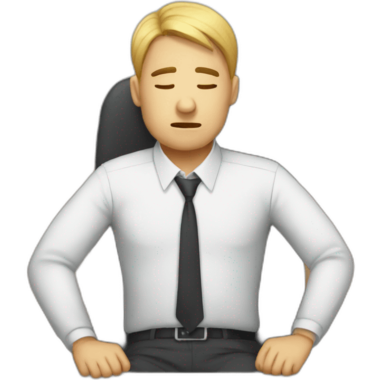 office tired emoji