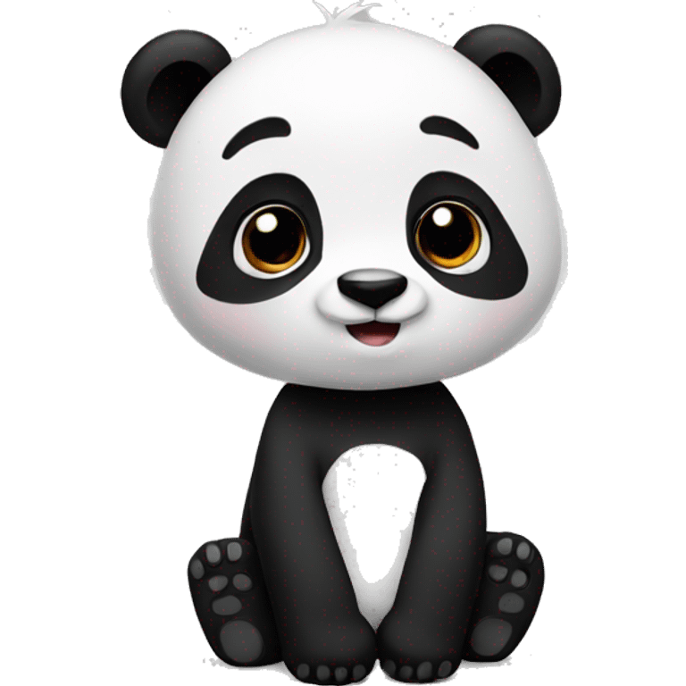 Panda love emoji