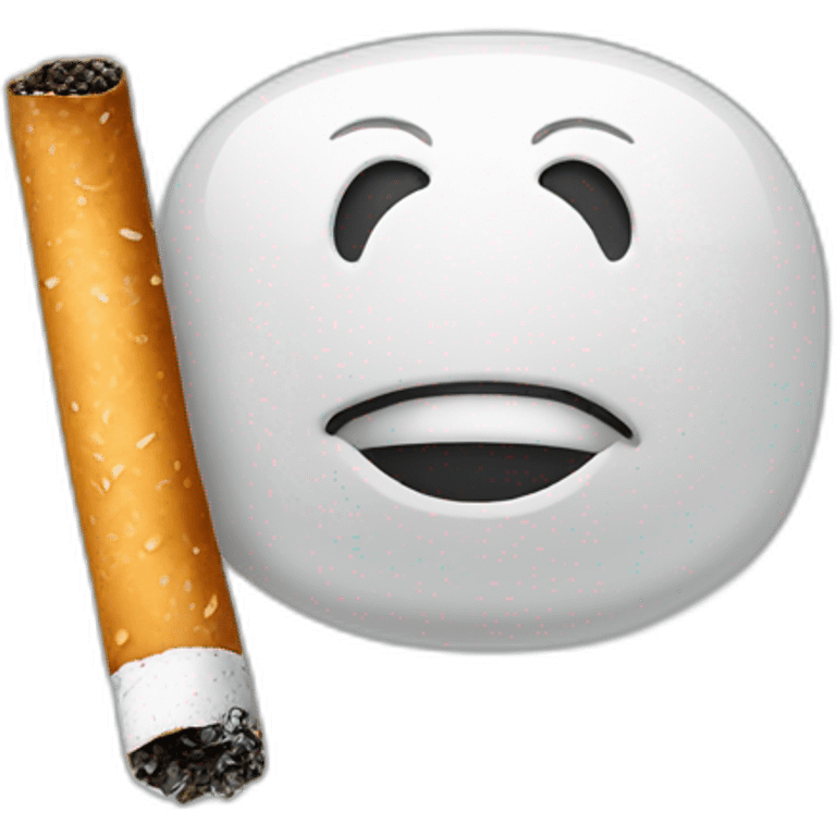 Chat qui fume cigarette emoji