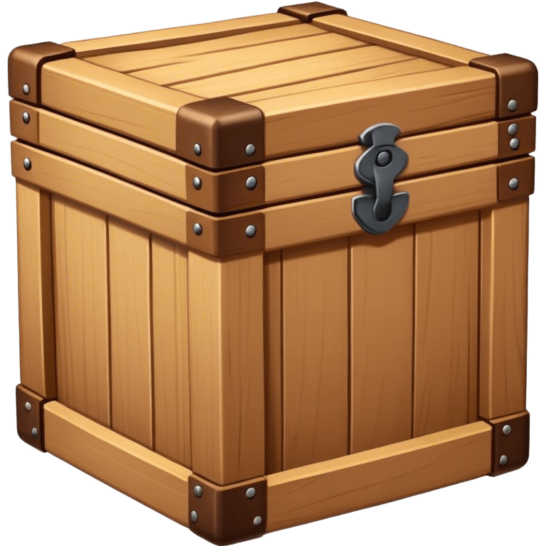 A box used for storing things, usually made of wood or metal emoji