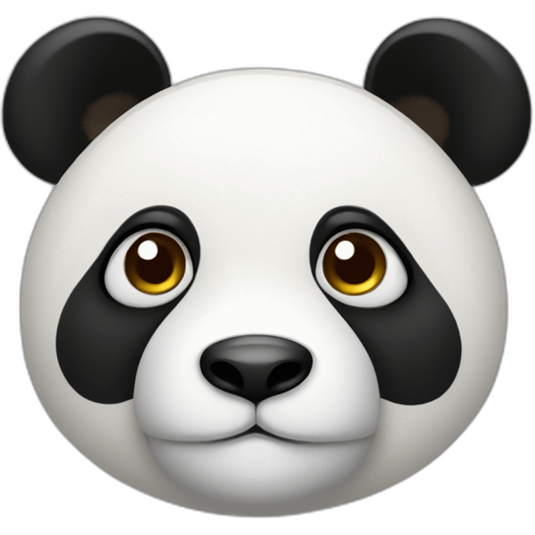 Panda with cute eyes  emoji