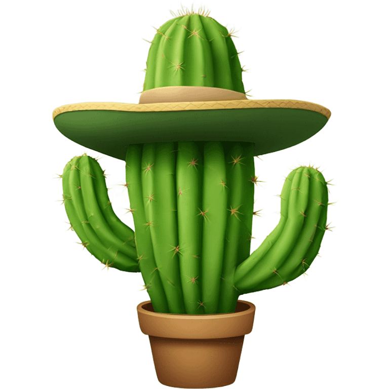 cactus wearing a hat emoji