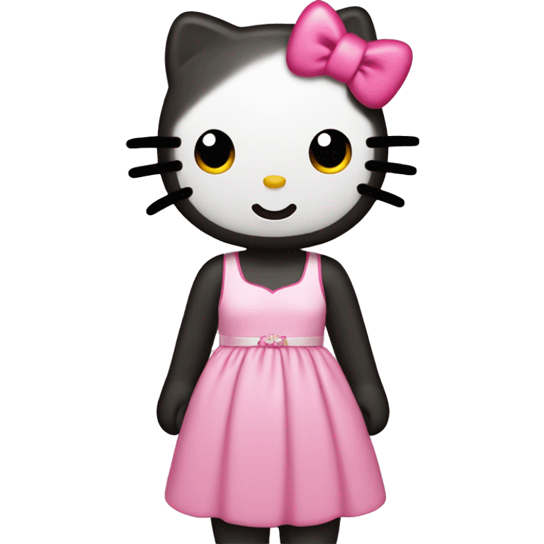 hello kitty in a dress emoji