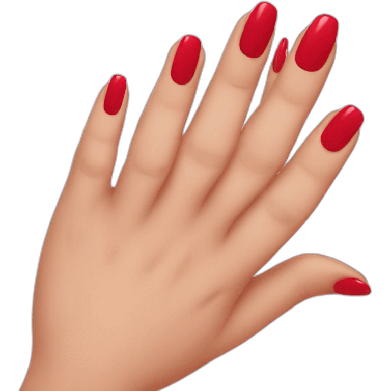 Red nails emoji