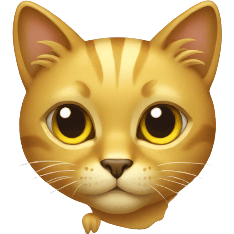 gold cat emoji