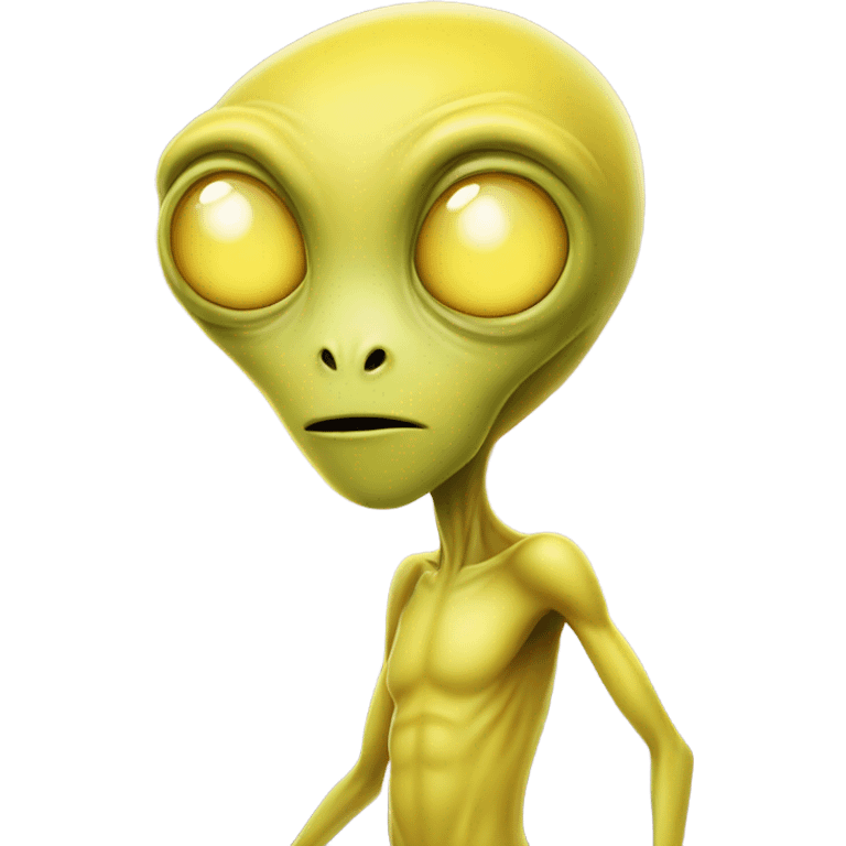 AN ALIEN IN YELLOW emoji