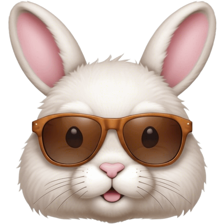 Bunny with sunglasses emoji