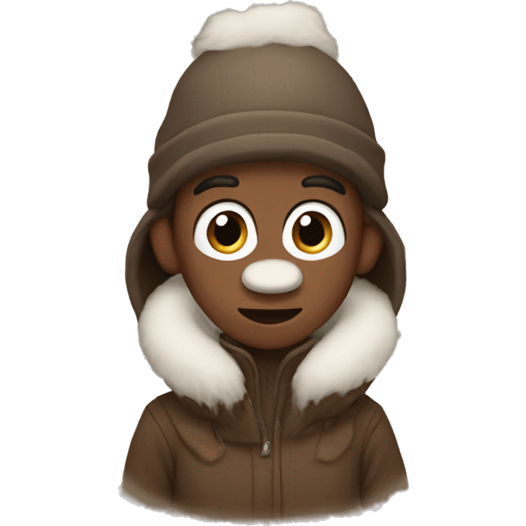 Winter brown  emoji