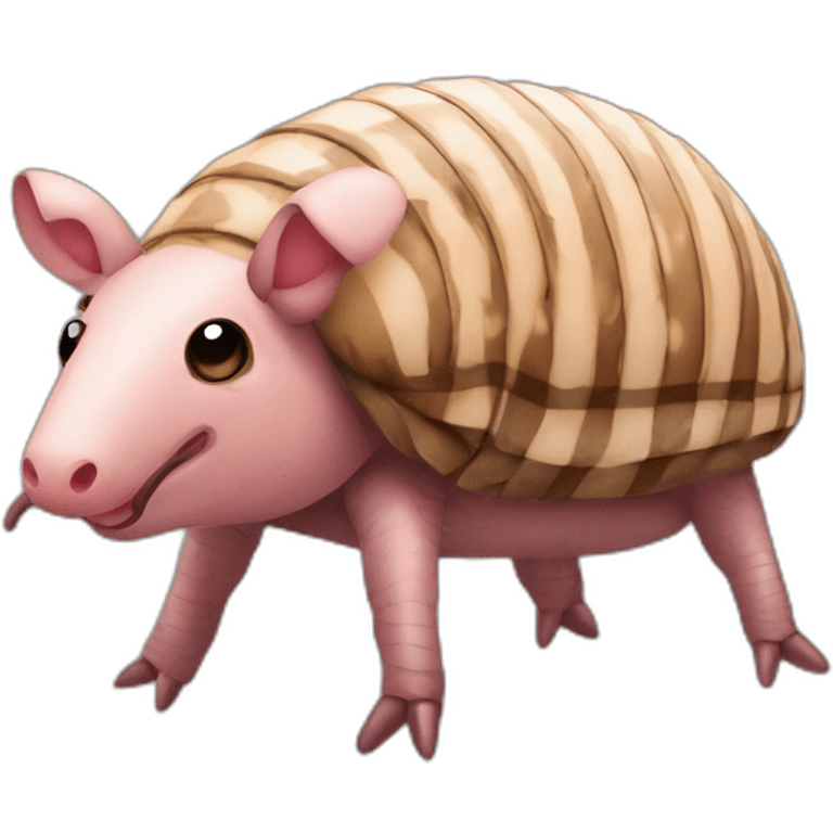 Chequered pig armadillo cow centipede insect emoji