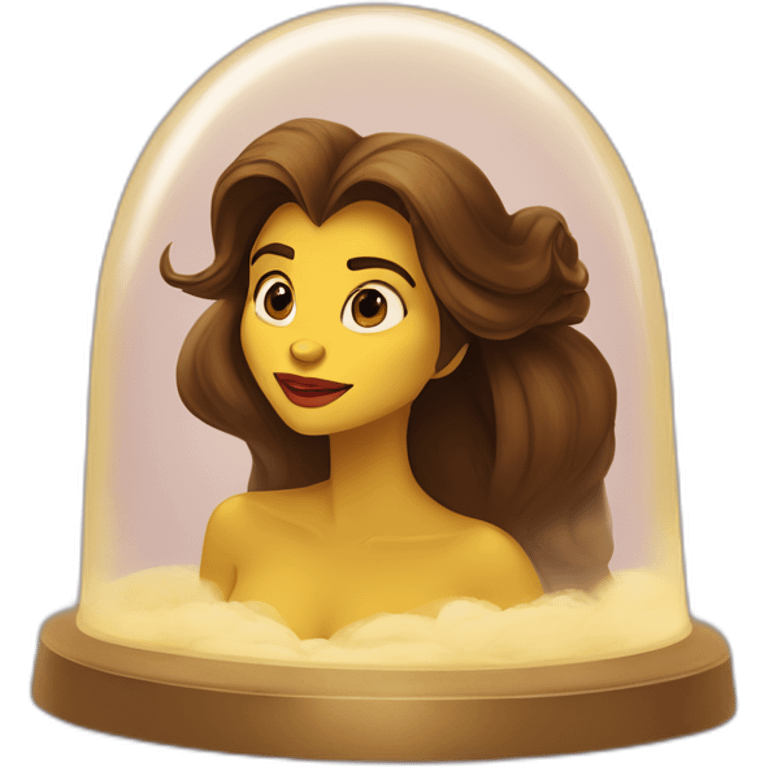 Persistence of Memory in the style of Disney’s Beauty and the Beast emoji