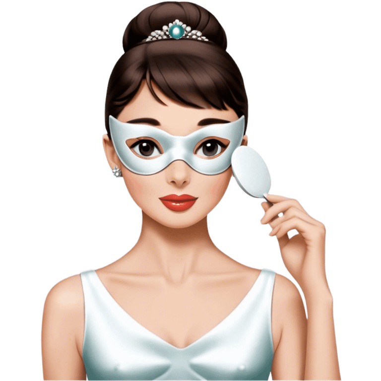 audrey hepburn eye mask emoji