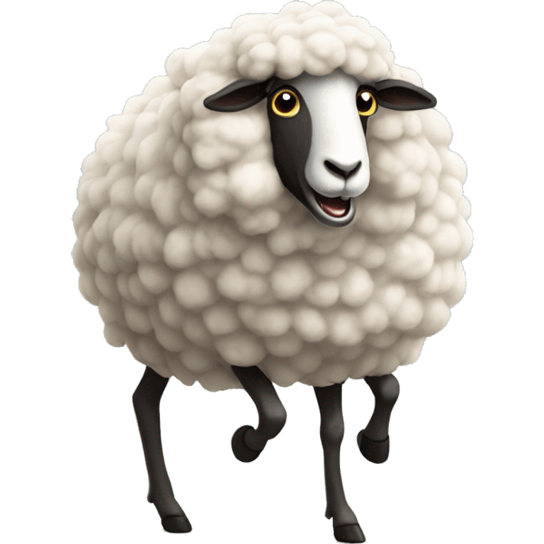 Sheep in a triathlon  emoji