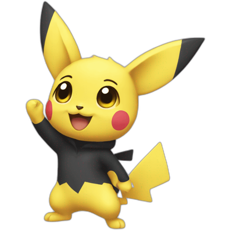 Pichu wave emoji