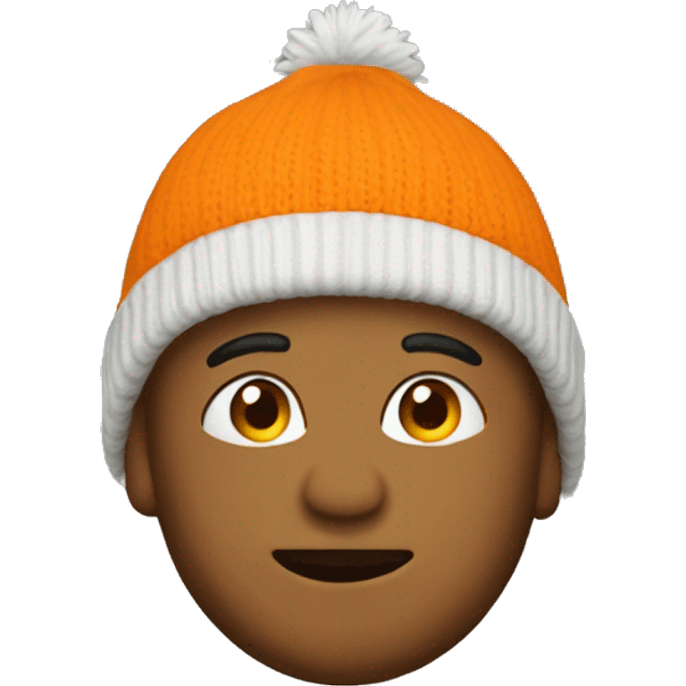 Orange beanie emoji