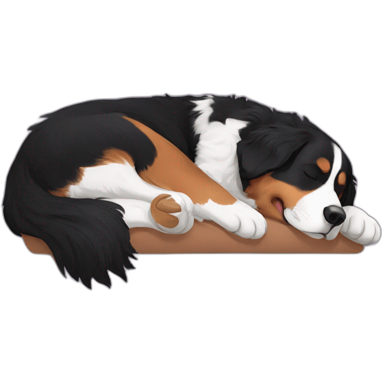 Bernese mountain dog sleeping emoji