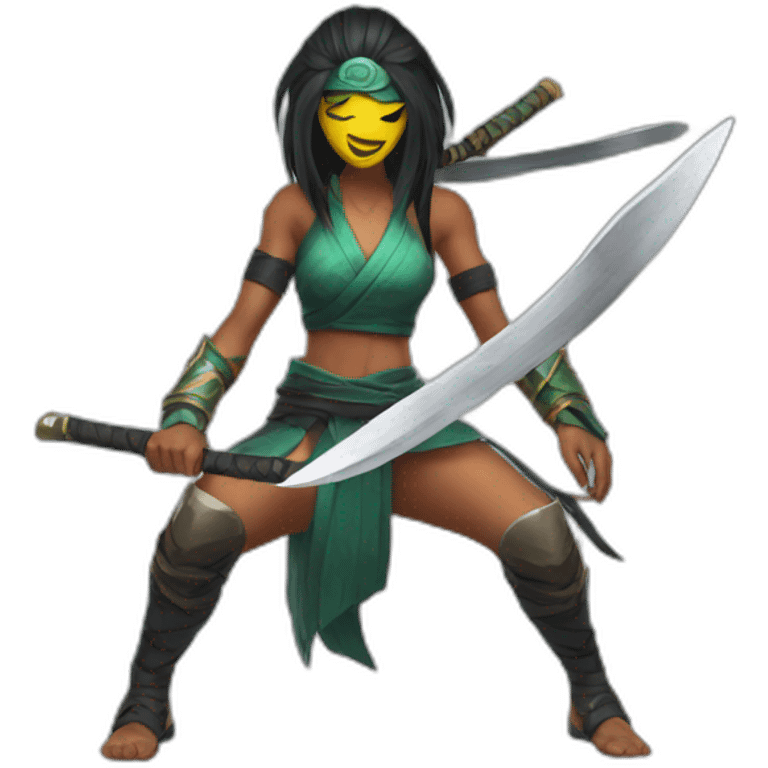 akali with knives emoji