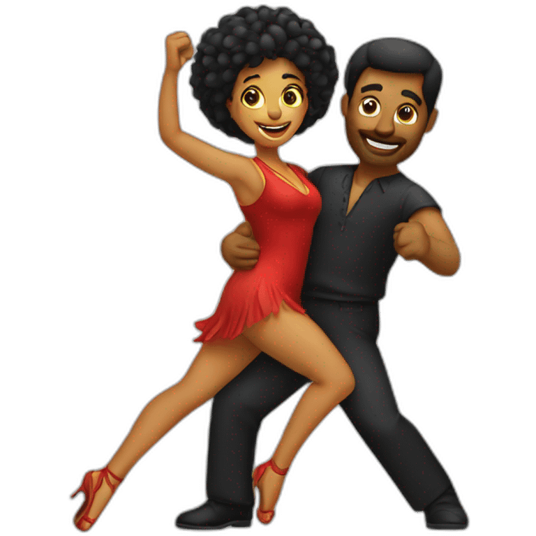 Couple dancing salsa emoji