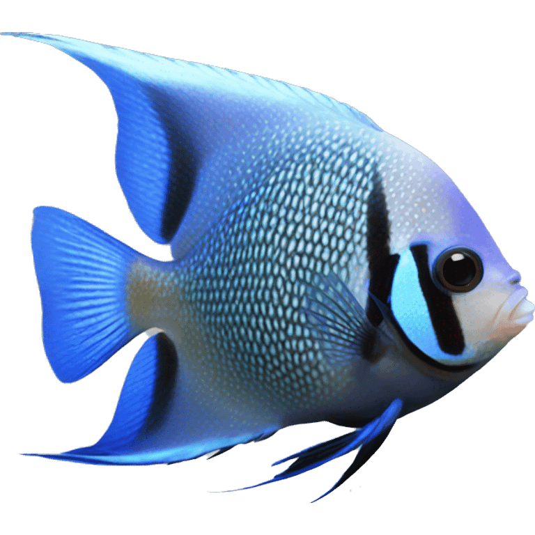 Smokey Blue freshwater Angelfish emoji