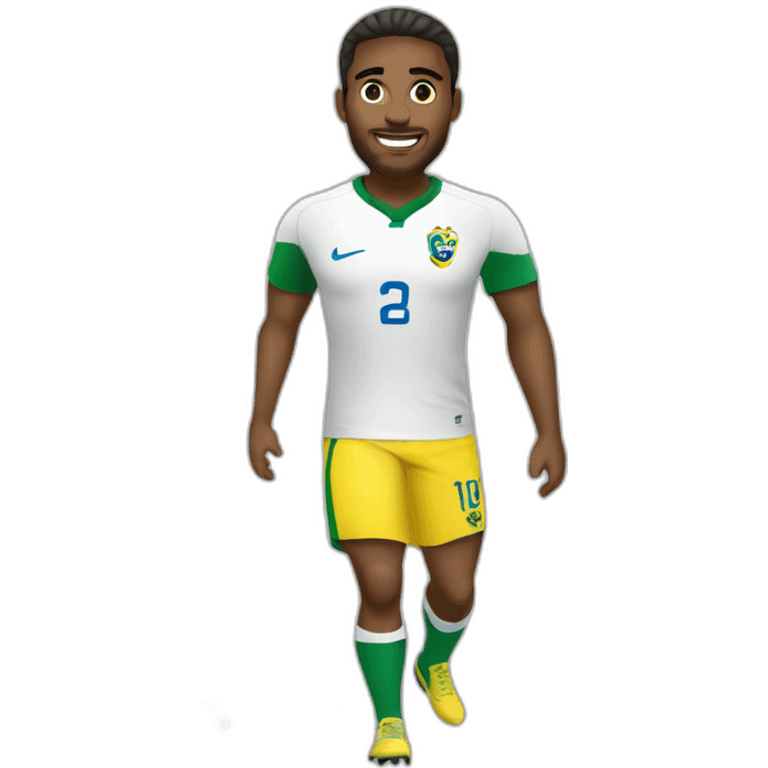 brazilian-playing-football emoji