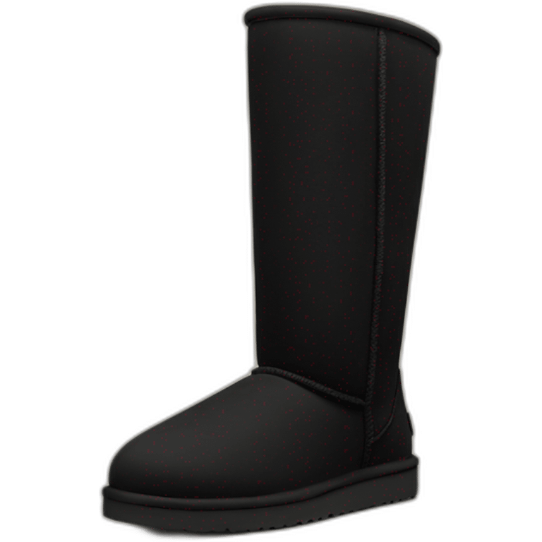 Black low ugg boots emoji