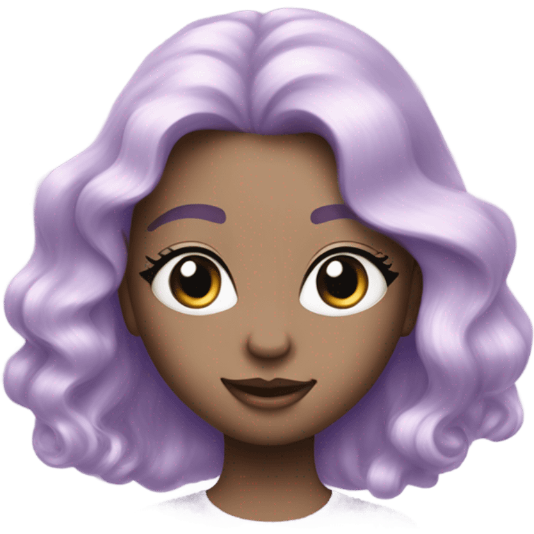 Pastel lilac sparkle emoji