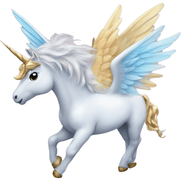 Winged unicorn emoji