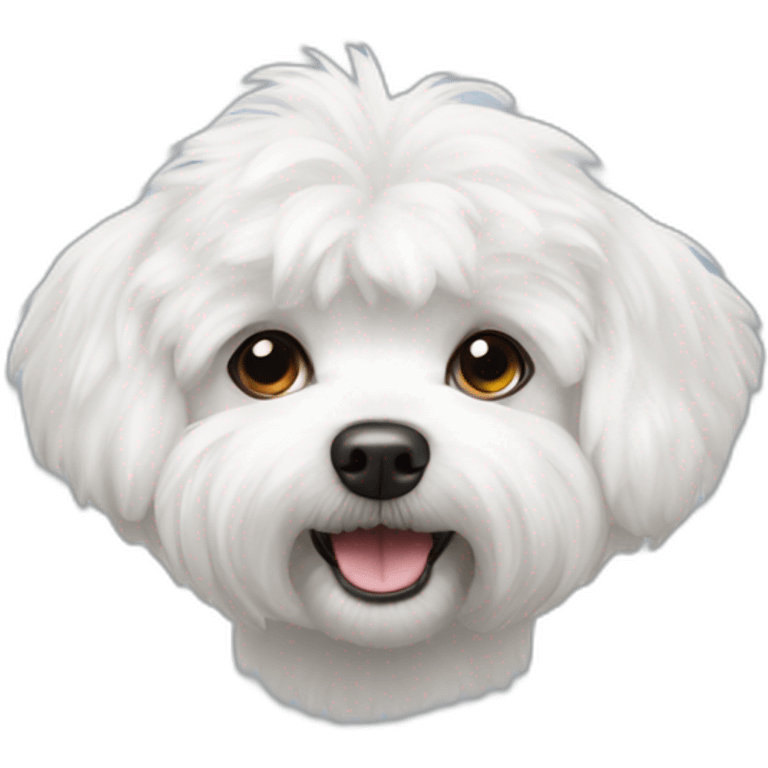 Bichon frisé bark emoji