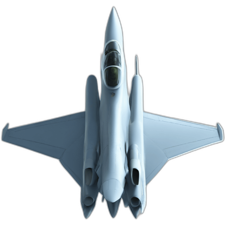 supersonic fighter jet，bottom view emoji