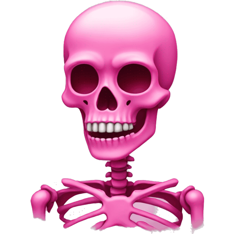 pink skeleton  emoji