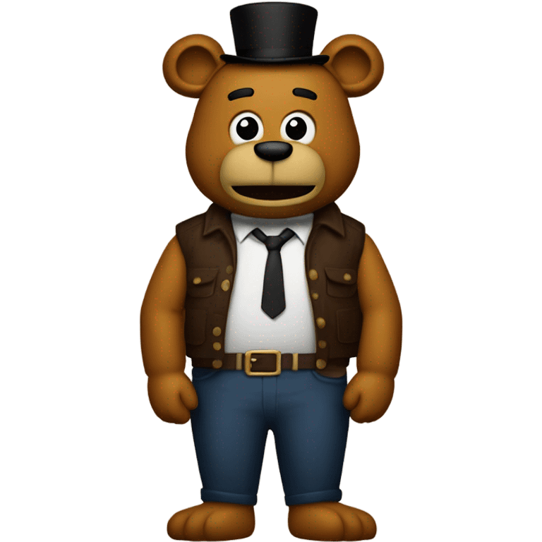 Freddy fazbear with all his body parts swapped in all the wrong places emoji