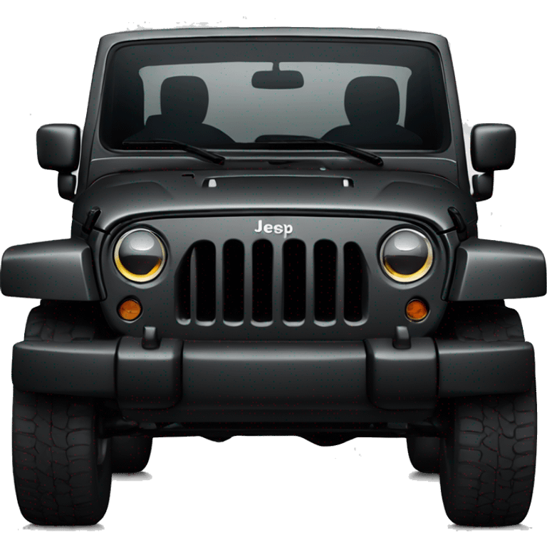 Black Jeep Wrangler emoji