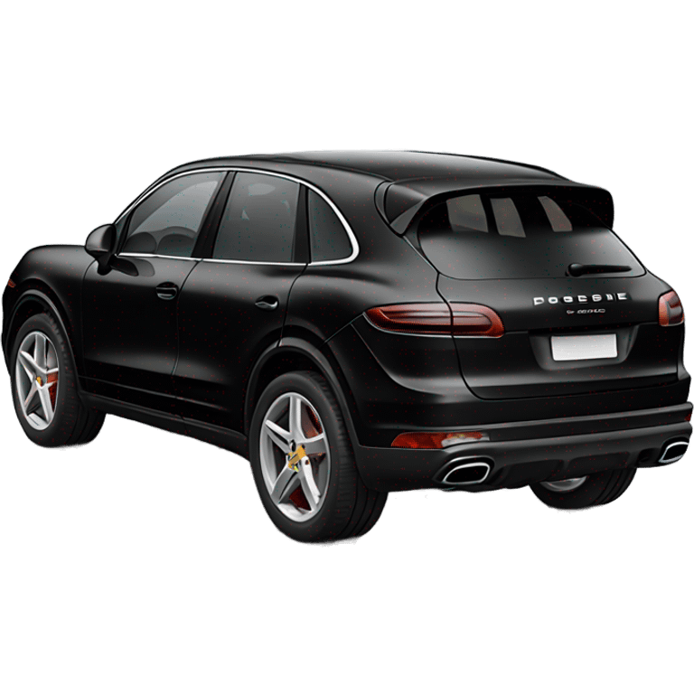 black Porsche Cayenne emoji