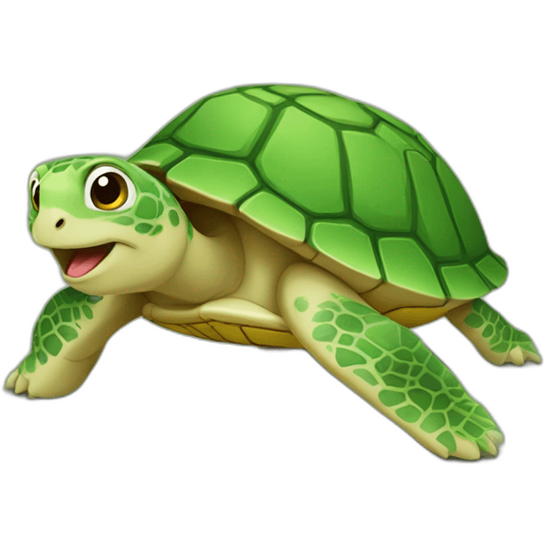 Chat sur tortue emoji