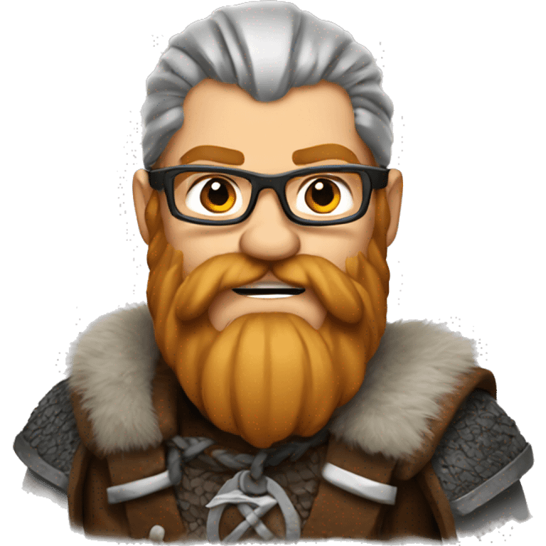 Viking wearing glasses emoji