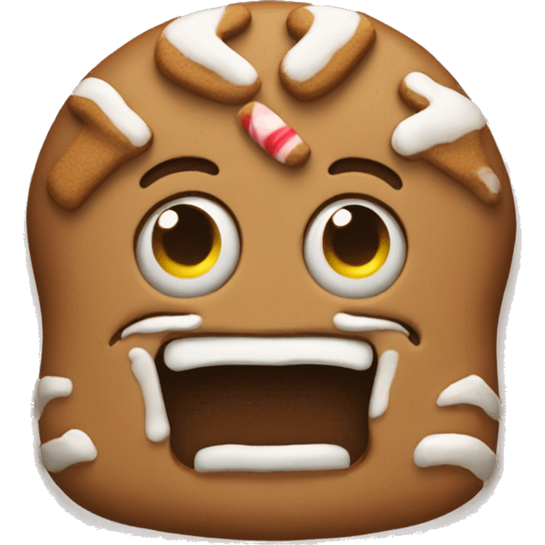 New Year's gingerbread emoji