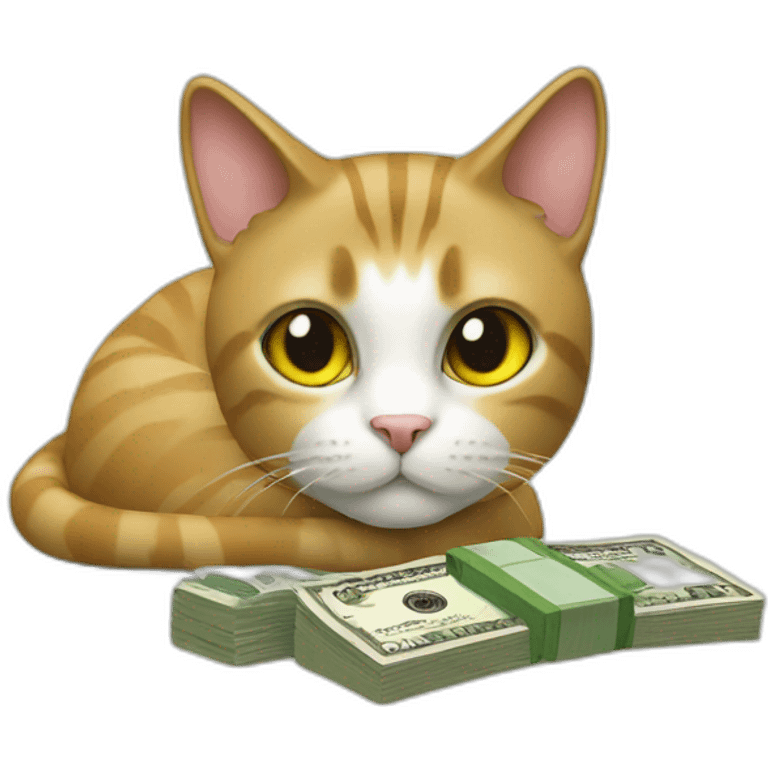 cat with money emoji