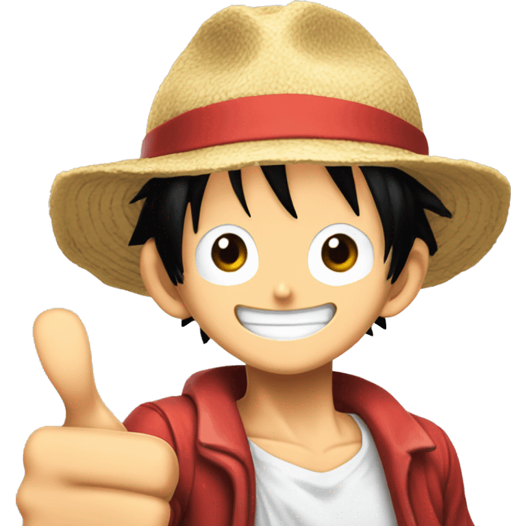 Monkey D. Luffy giving a thumbs up emoji