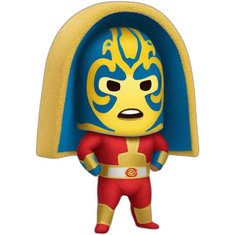 Nacho libre luchador emoji