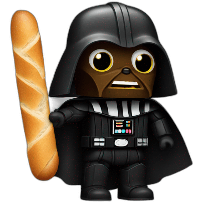 Dark vador avec une baguette emoji