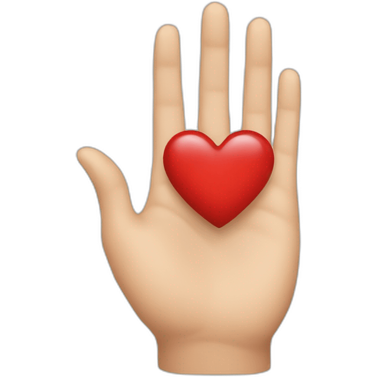 heart hand  emoji