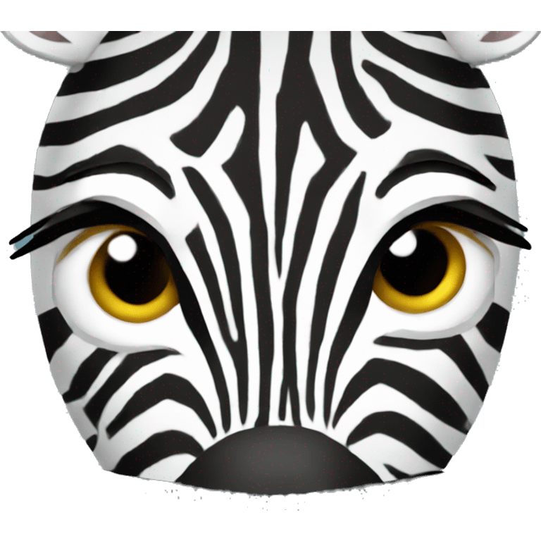 Zebra in the car emoji