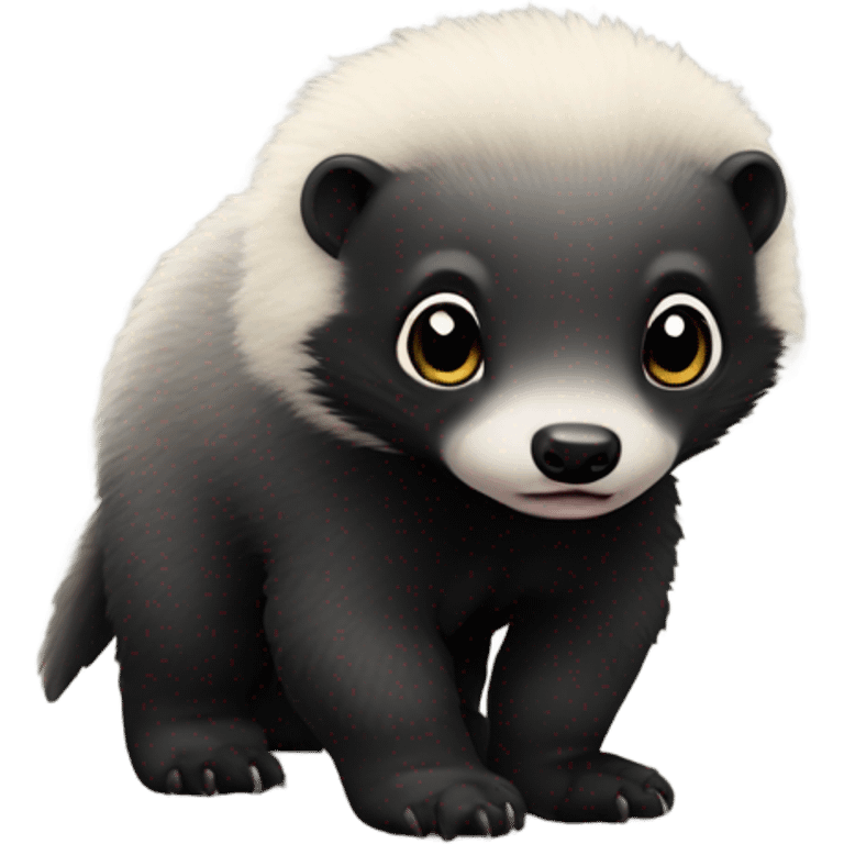 A cute honey badger baby emoji